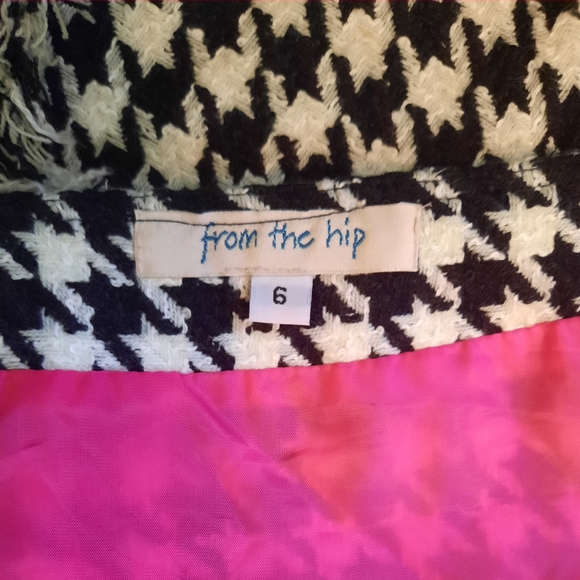From the hip houndstooth wrap skirt sz 6 NWT *I - Picture 5 of 6